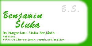 benjamin sluka business card