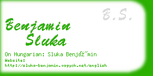 benjamin sluka business card